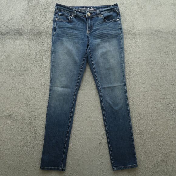 International Concepts Jeans Women's Size 8 Blue Low-Rise Skinny 30" Inseam - Picture 1 of 14